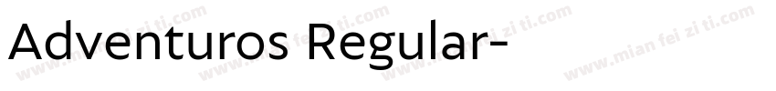 Adventuros Regular字体转换